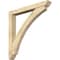 Ekena Millwork Thorton Slat Rough Sawn Bracket w/ Offset Brace, Douglas Fir, 6"W x 46"D x 46"H BKT0604X46X46THR06RDF - alternate 1